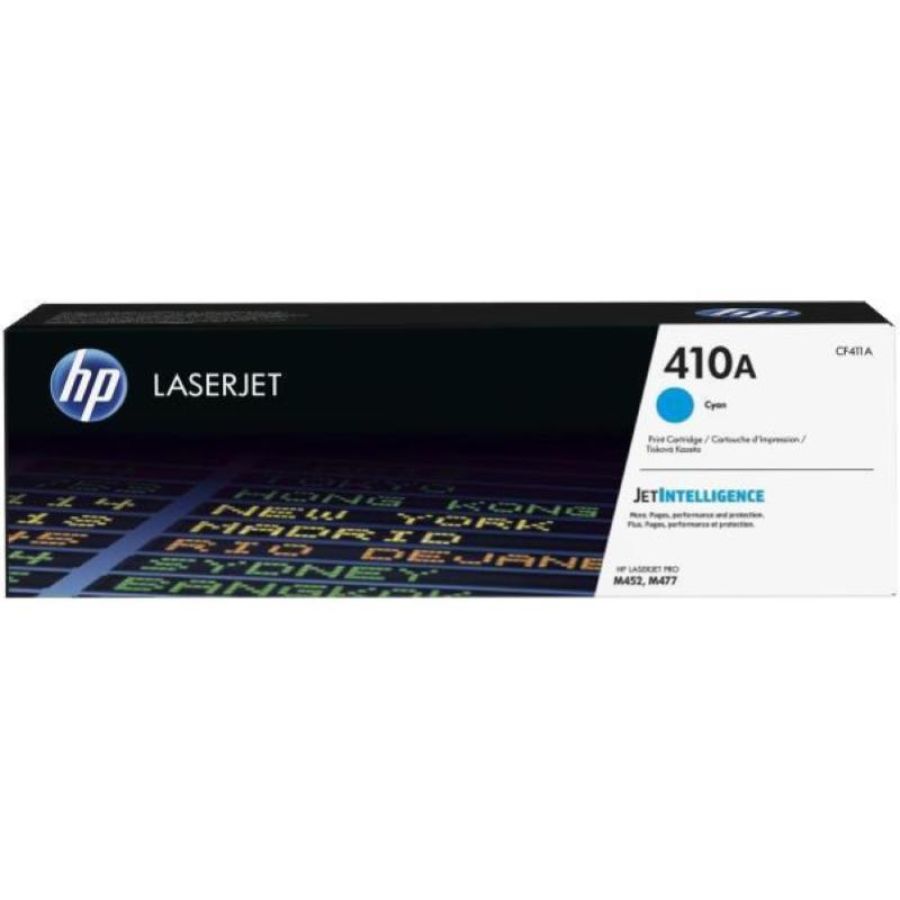 Hp toner ciano 2300pag per lj pro m452 m477, 410a