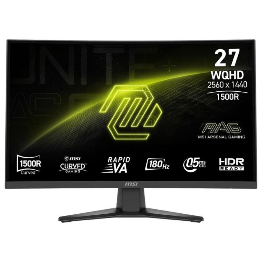 Msi mag 275cqfde e18 monitor pc 68,6 cm (27\) 2560 x 1440 pixel wide quad hd nero