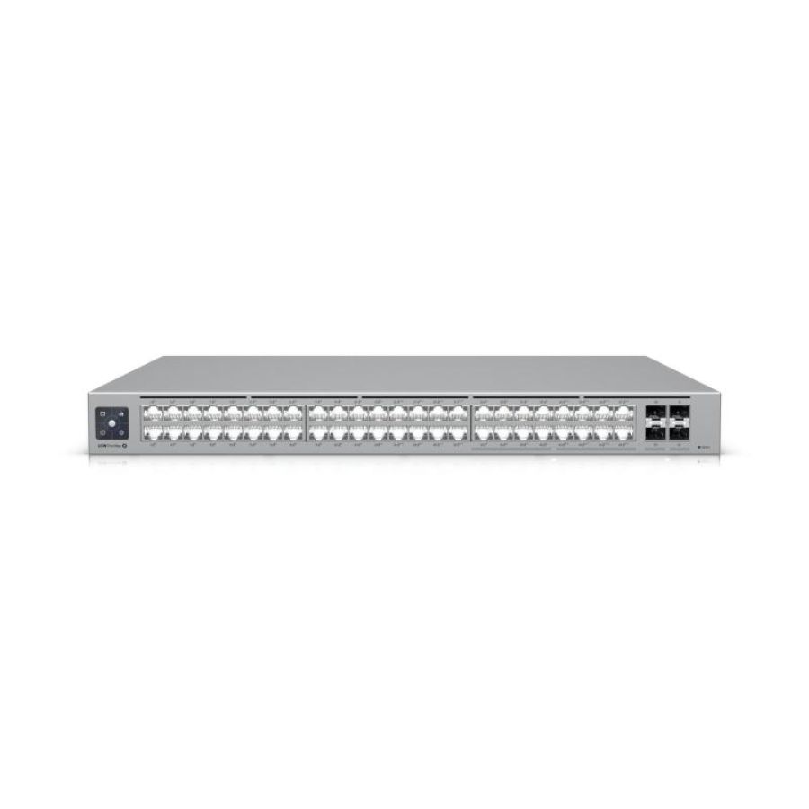 Ubiquiti usw-pro-max-48-poe switch di rete l3 2.5g ethernet (100/1000/2500) supporto power over ethernet (poe) grigio