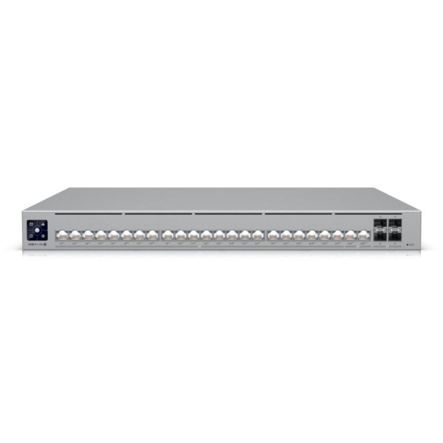 Ubiquiti unifi pro hd 24 poe gestito l2/l3 2.5g ethernet (100/1000/2500) supporto power over ethernet (poe) 1u grigio