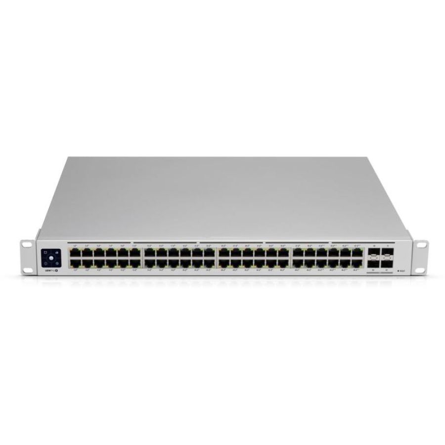 Ubiquiti unifi usw-pro-48 switch di rete gestito l2/l3 gigabit ethernet (10/100/1000) 1u argento