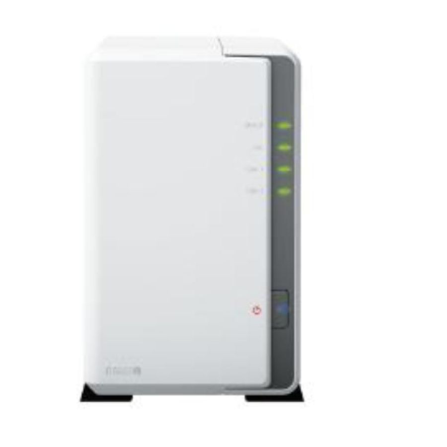 Synology nas ds 2-bay j rtd1296 4-core 1.4 ghz 1gb ddr4