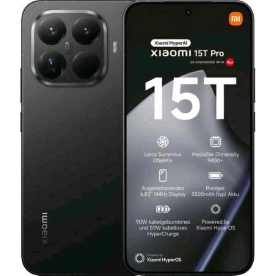 Xiaomi 15t pro 5g dual sim 6.83 octa core 256gb ram 12gb 5g europa black