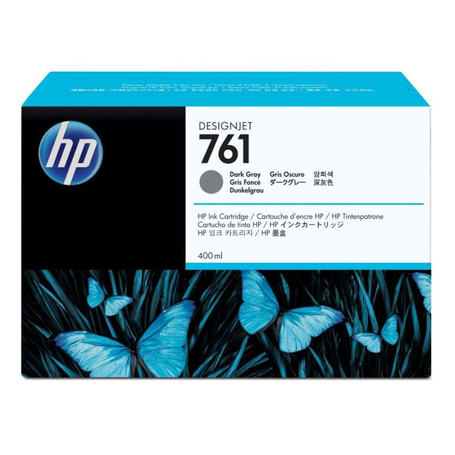 Hp cartuccia inchiostro grigio scuro designjet 761, 400 ml