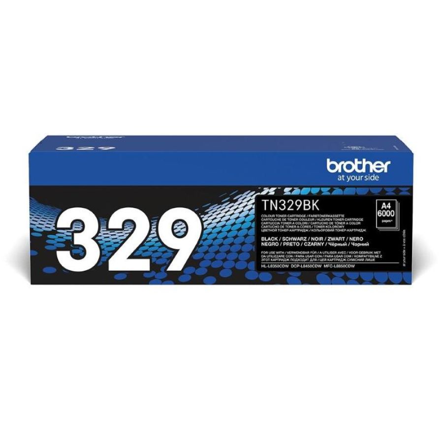 Brother tn-329bk cartuccia toner 1 pz originale nero