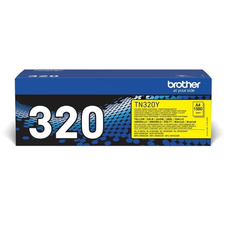 Brother tn-320y cartuccia toner 1 pz originale giallo