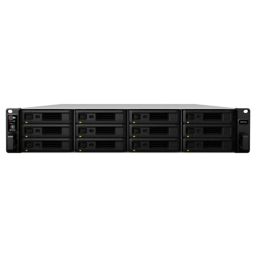 Synology rackstation rs3618xs nas armadio (2u) intel® xeon® d d-1521 8 gb ddr4 0 tb diskstation manager nero