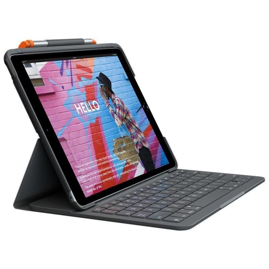Logitech slim folio grafite bluetooth qwertz tedesco