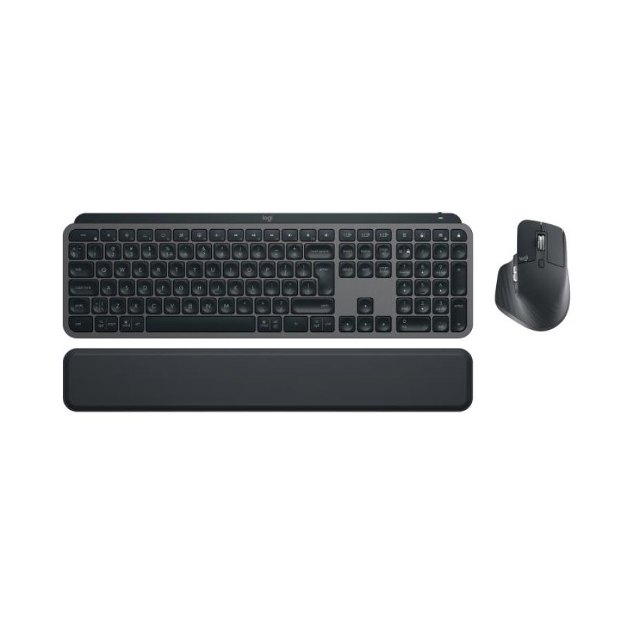 Logitech mx keys s combo tastiera mouse incluso rf senza fili + bluetooth qwerty us international grafite