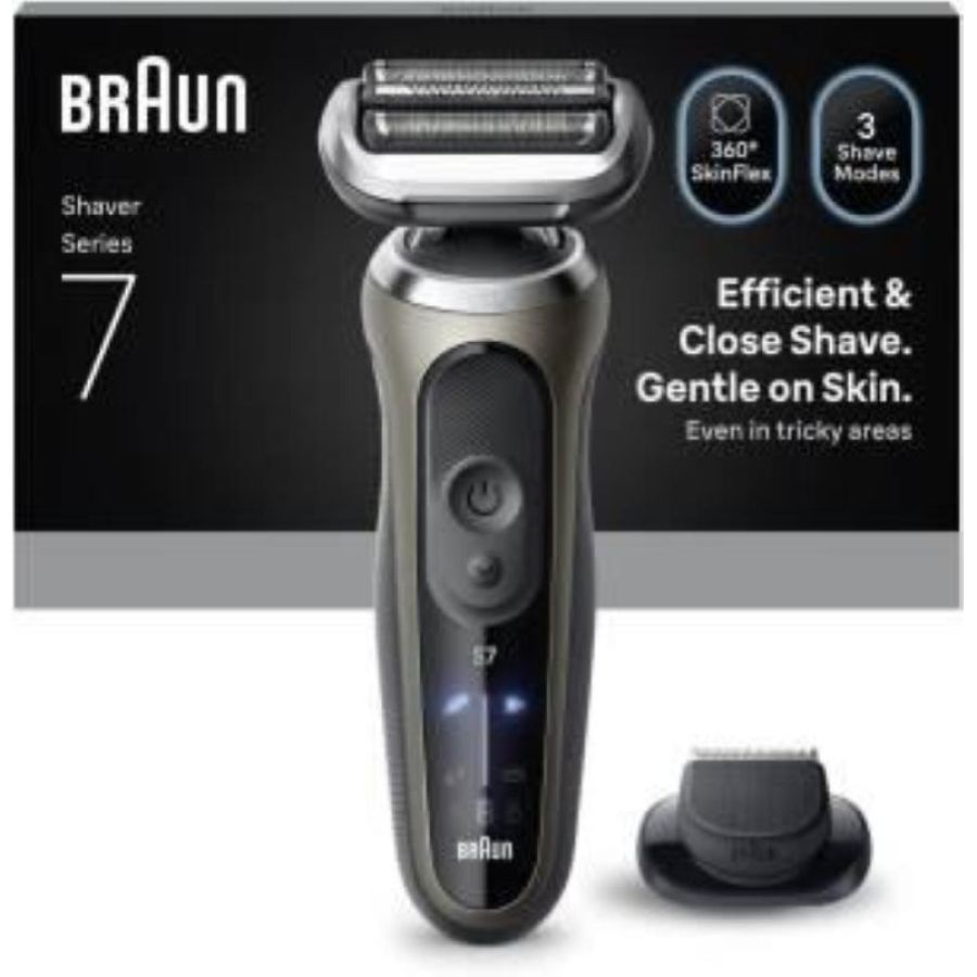 Braun rasoio elettrico serie 7 wet&dry 3 lame 72-c1200s gold
