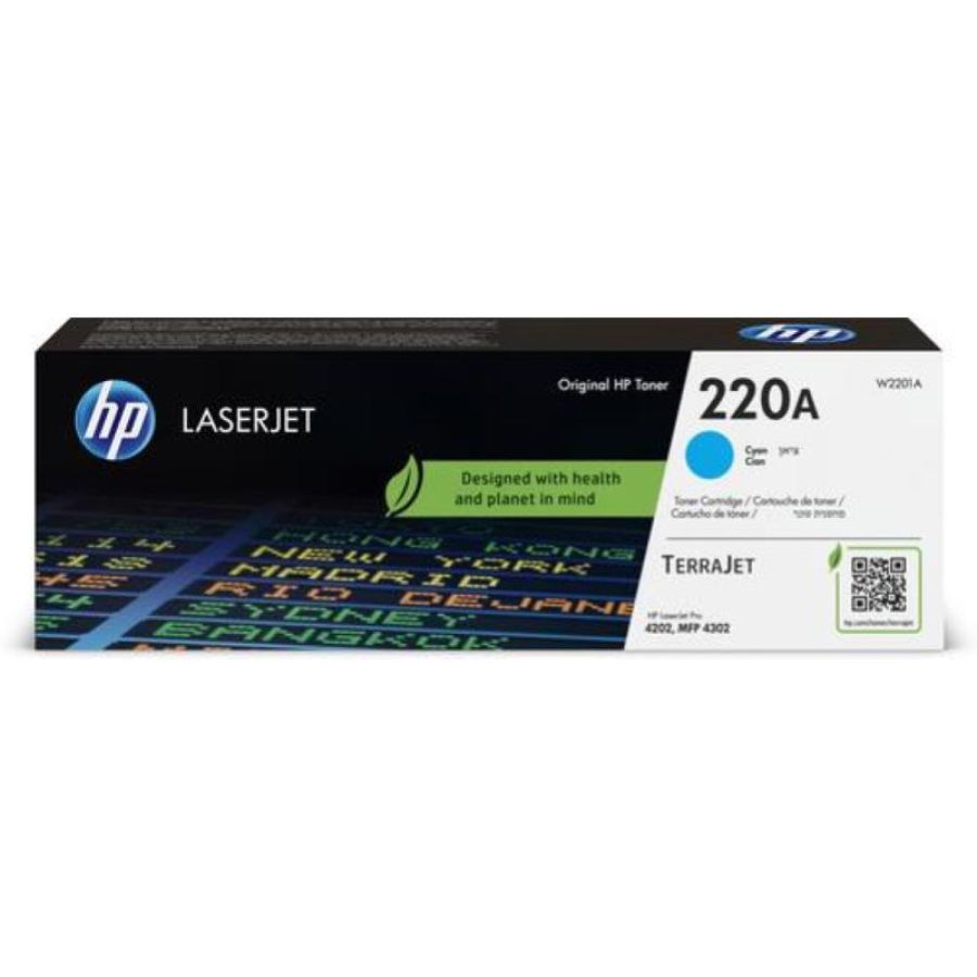 Hp toner 220a, ciano, terrajet, lj pro 4202, 4302, 4303, 1.800 pag