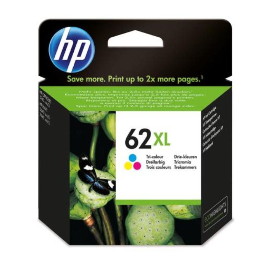 Hp cart ink multicolor 62xl (ciano magenta giallo) 415pag ts