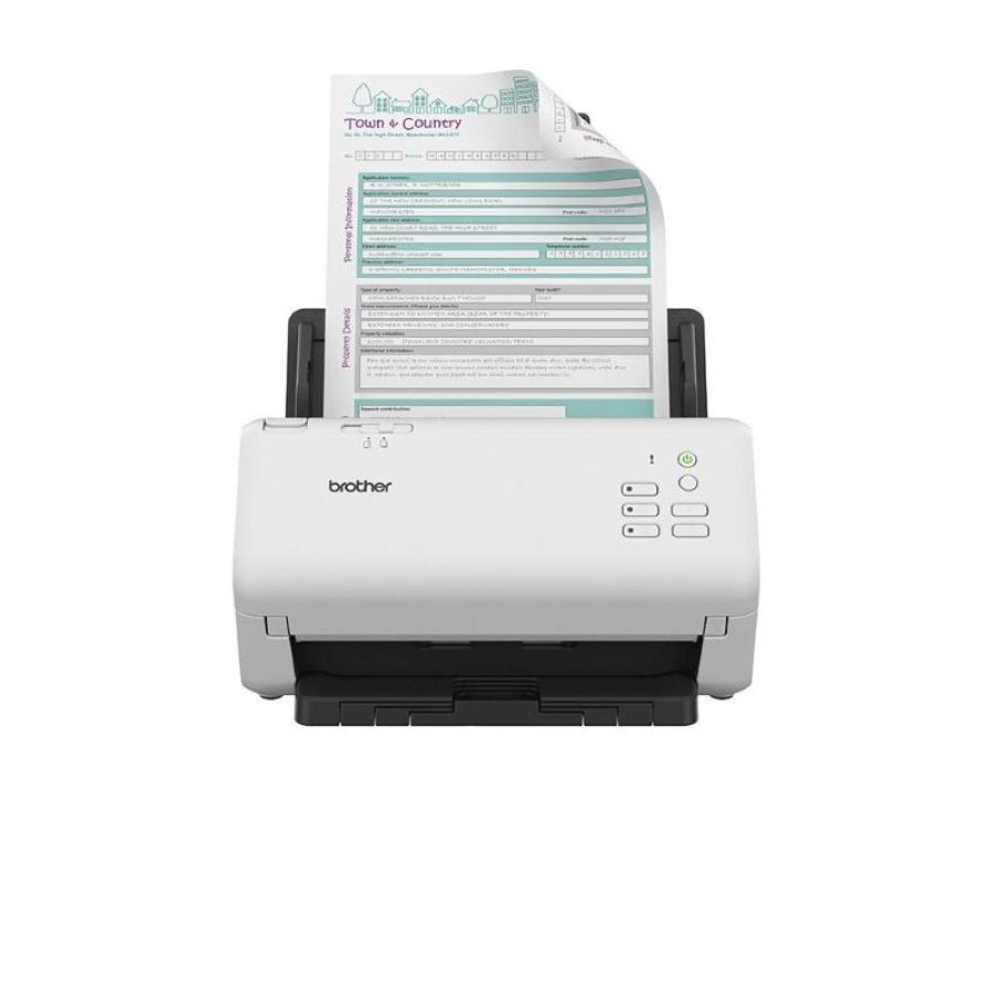 Brother ads-4300n scanner scanner adf 600 x 600 dpi a4 nero, bianco