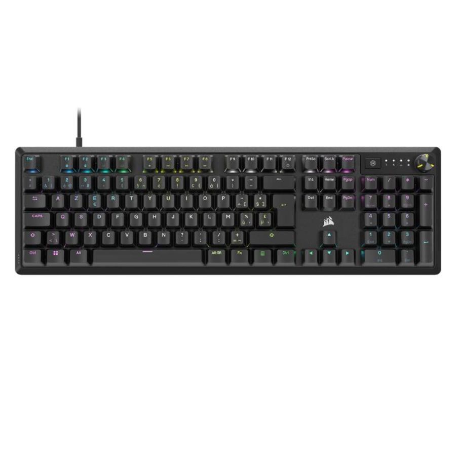 Corsair tastiera gaming k70 rgb core, corsair linear, rossa, ita