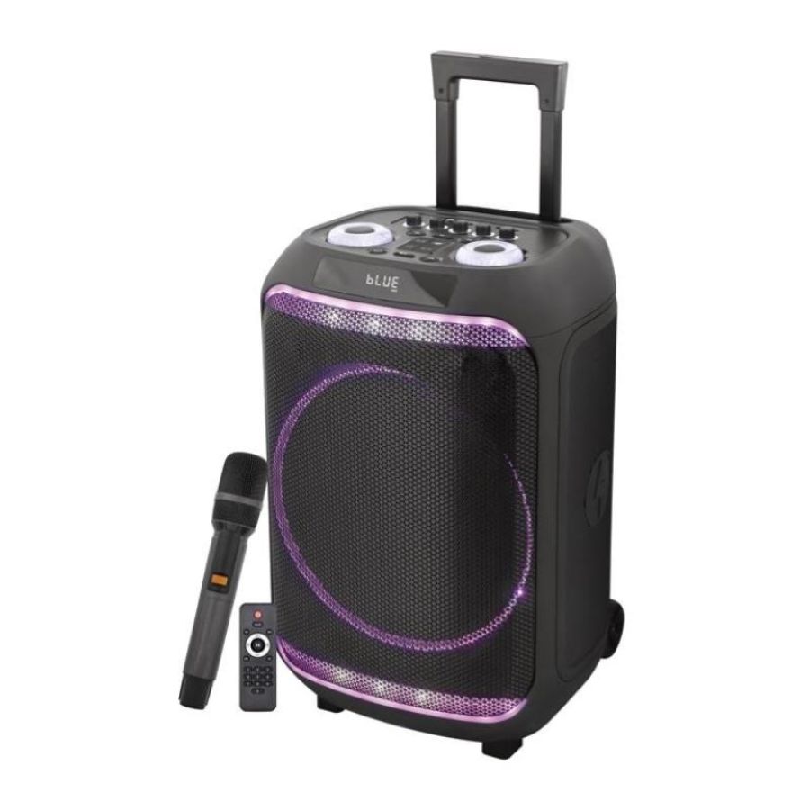 Cassa audio diffusore amplificato unity 80 - 300 watt con radiomicrofono