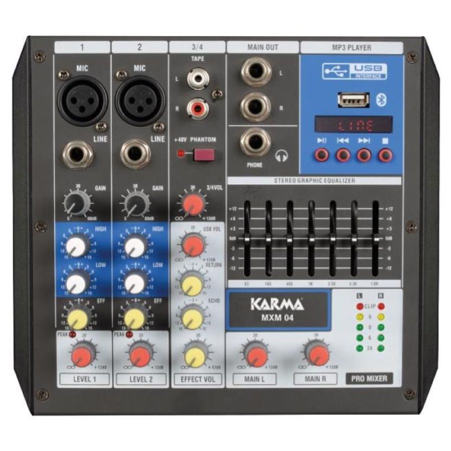 Mixer mxp 04 microfonico per dj