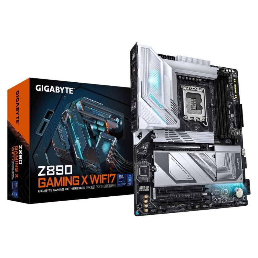 Gigabyte z890 gaming x wifi7 scheda madre - supporta cpu intel core ultra (serie 2), vrm a 16+1+2 fasi, fino a 8800mhz ddr5