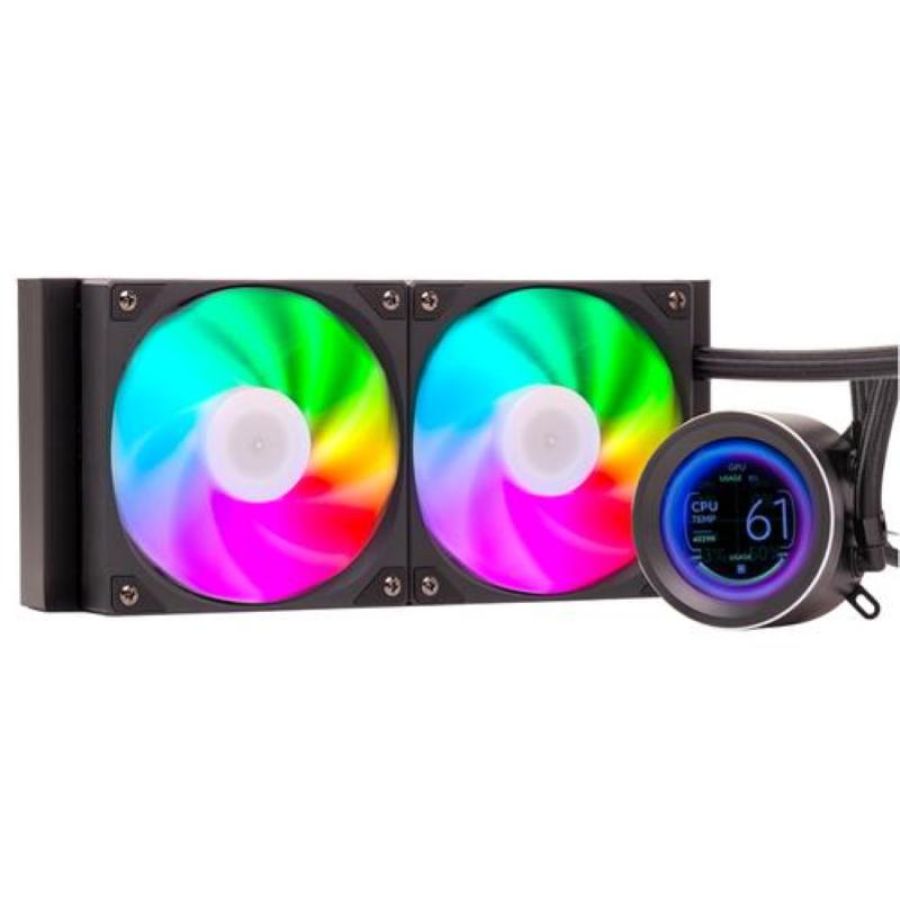 Itek dissipatore a liquido arctic sphere lcd 240 - 240mm skt universale pwm fan lcd 2.8 con softw
