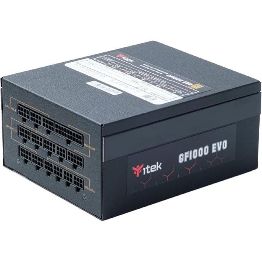 Itek alimentatore 1000w,80plus platinum, atx 3.1, fdb fan, cond giapponesi, modulare