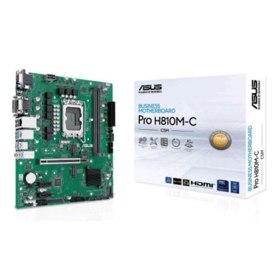 Asus pro h810m-c-csm intel h810 lga 1851 (socket v1) micro atx