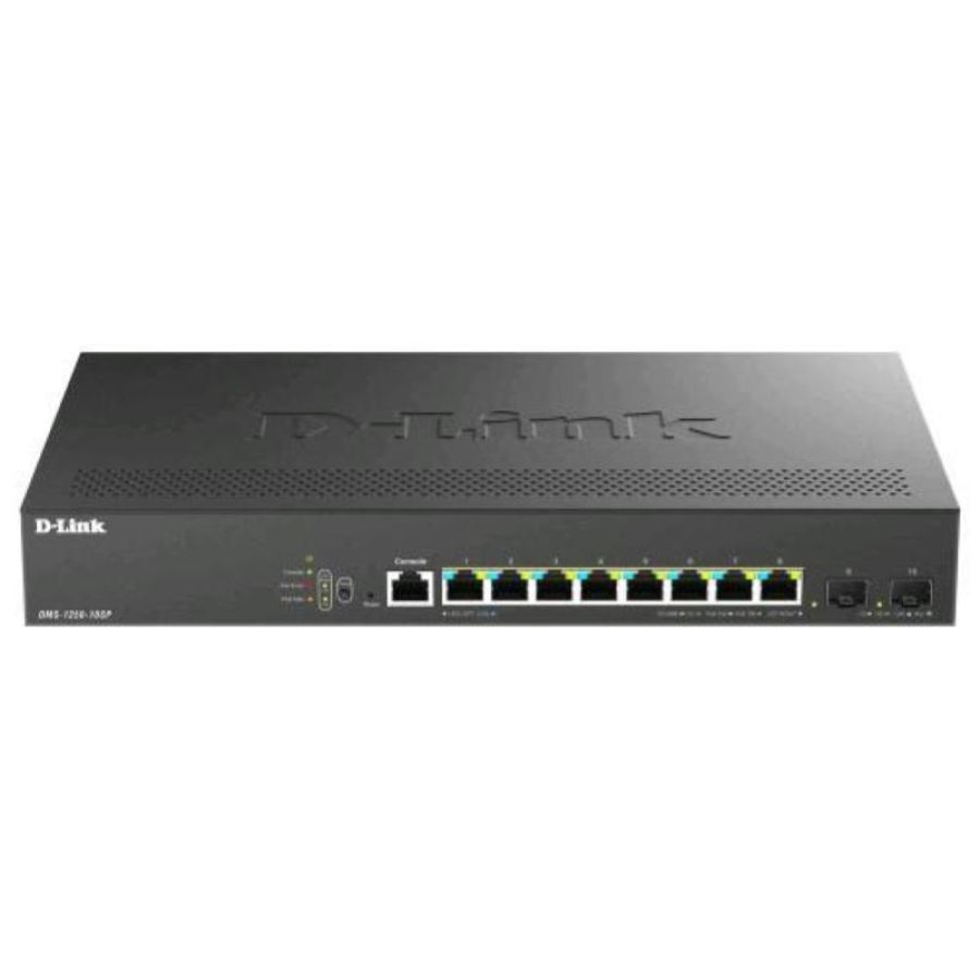 D-link dms-1250-10sp switch gestito 10 porte 8 multi-gigabit 2.5g poe+ - 2 10g sfp+ desktop