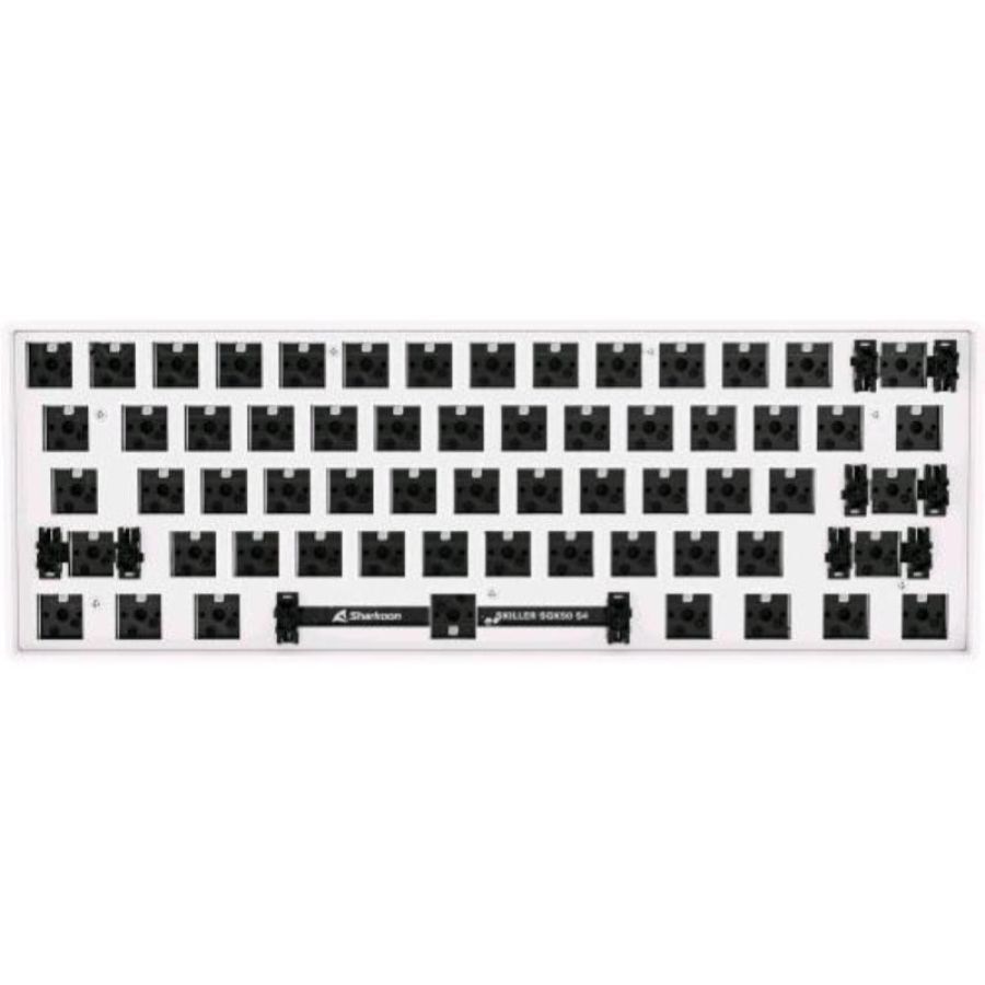 Sharkoon skiller sgk50 s4 barebone tastiera gaming usb senza interruttori e tasti ansi-layout bianco