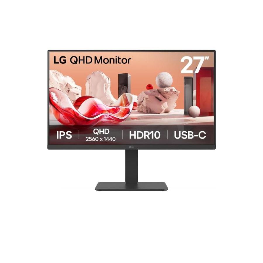 Lg 27ba65qb-b.aeu monitor pc 68,6 cm (27\) 2560 x 1440 pixel wide quad hd led nero