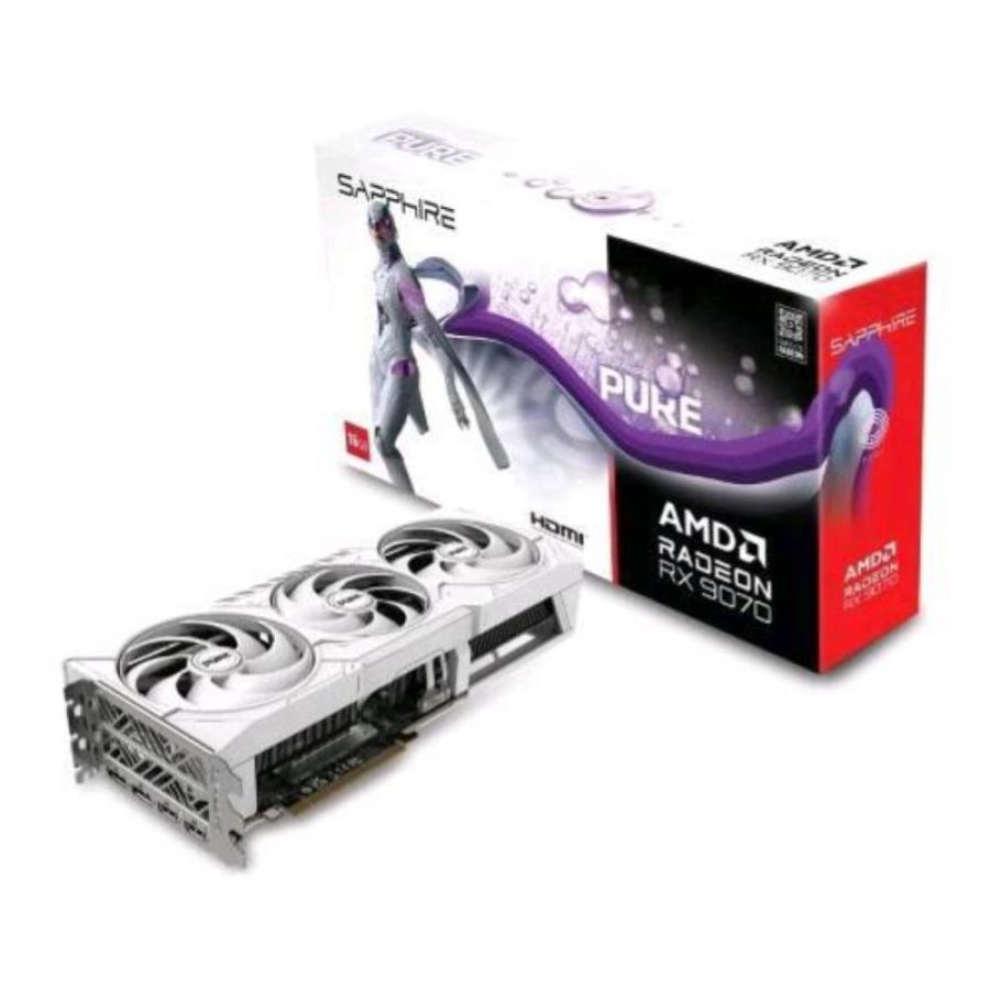 Sapphire pure radeon rx 9070 gaming oc amd 16 gb gddr6 dual fan