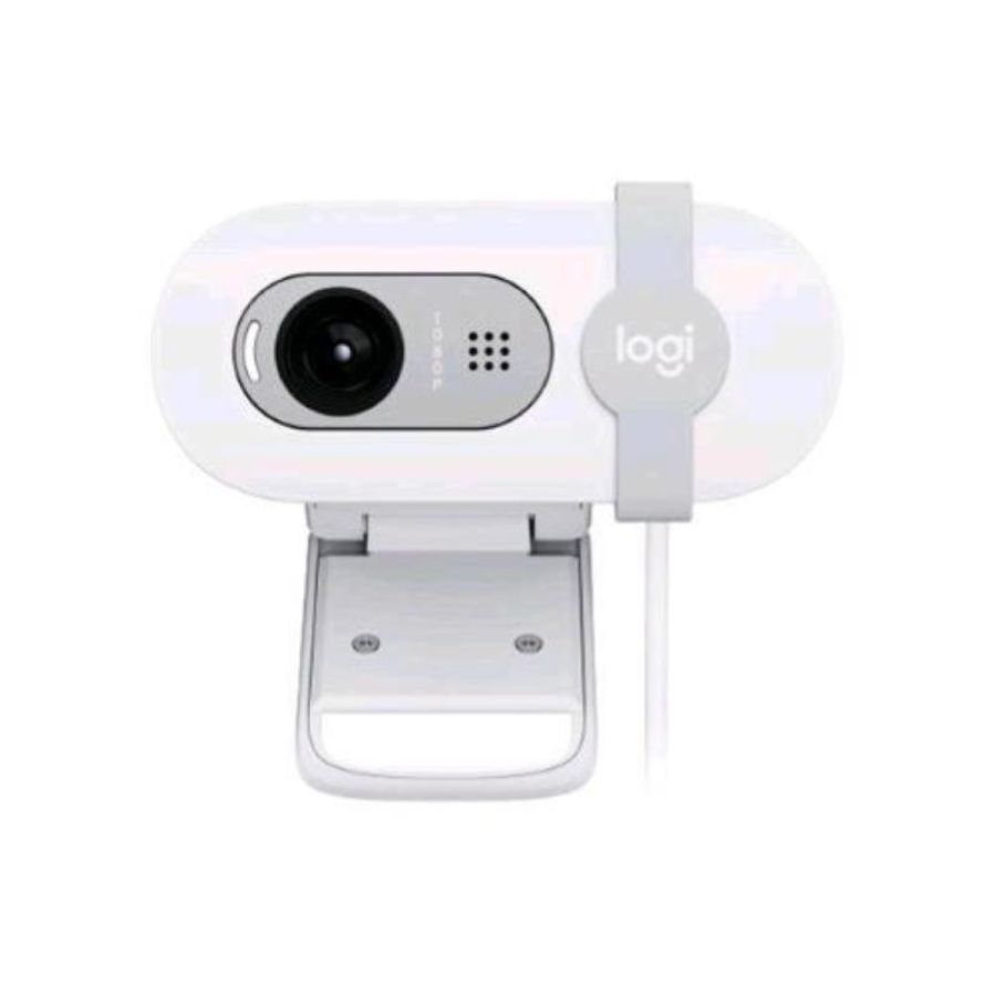 Logitech brio 100 webcam full hd 2mpx audio usb bianco