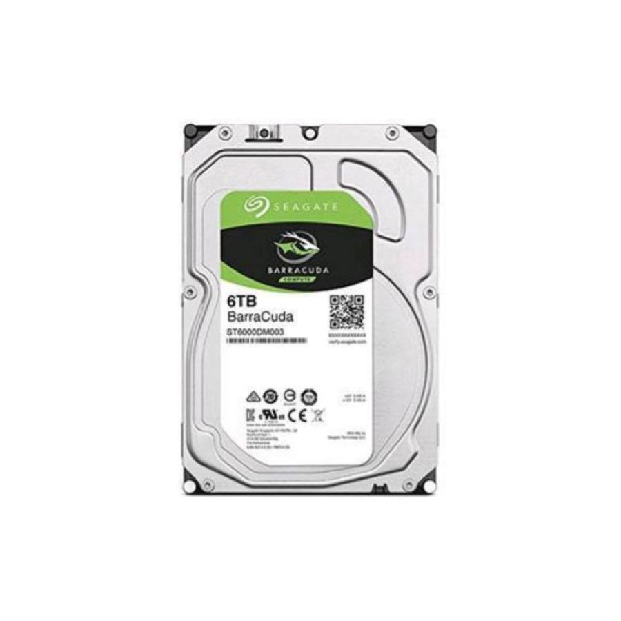 Seagate barracuda st6000dm003 hdd interno 6.000gb interfaccia sata iii formato 3.5 7.200rpm