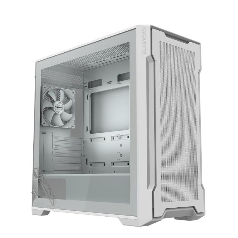 Gigabyte c102 glass midi tower bianco