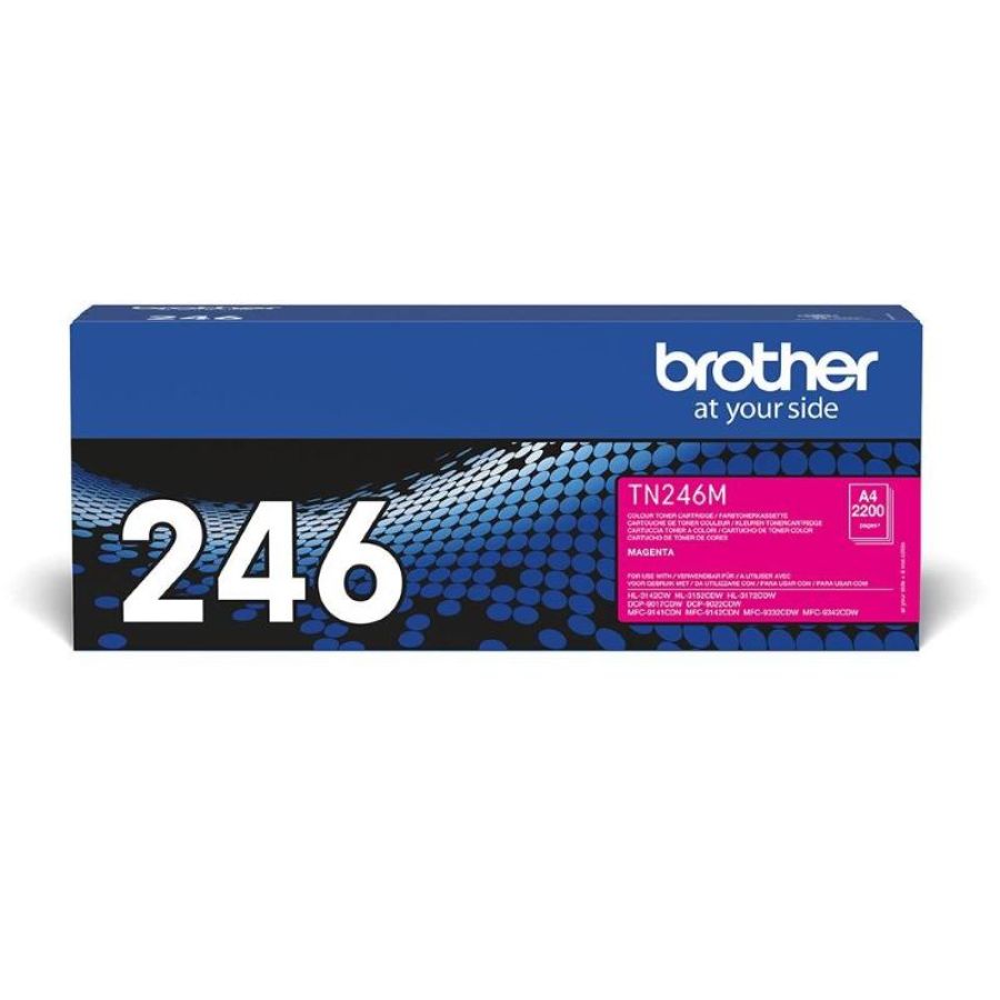Brother tn-246m cartuccia toner 1 pz originale magenta