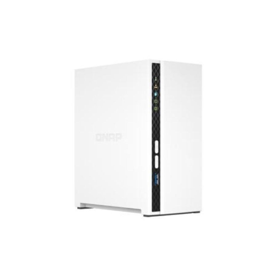 Qnap nas tower 2bay arm 4core 2.0ghz 2xsata 6gb/s 3.5/2.5 2gb ram on-board 1xgbe, 1xusb3.2 gen1, capacita max 18tb a bay