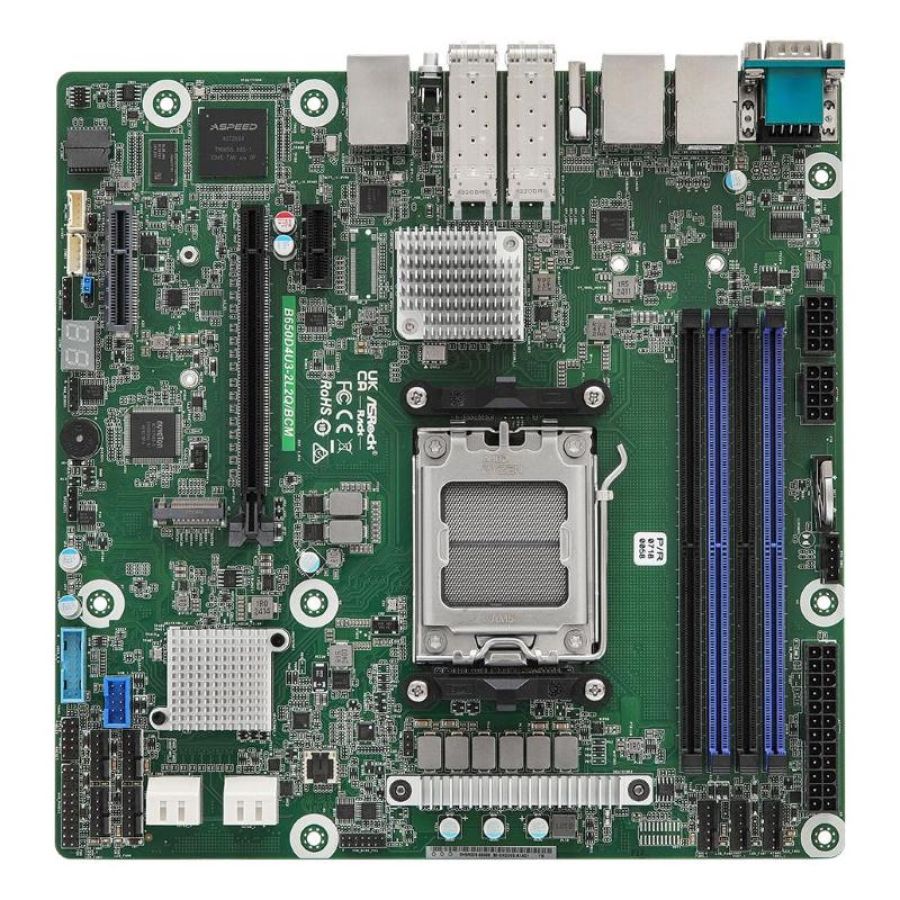 Asrock b650d4u3-2l2q/bcm mainboard sockel am5/hdmi/vga