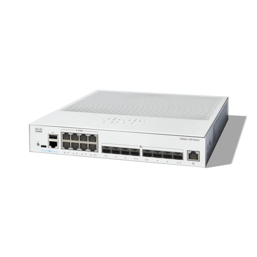 Cisco catalyst c1300-16xts rackmount 10g managed stack switch 8x rj-45, 8x sfp+