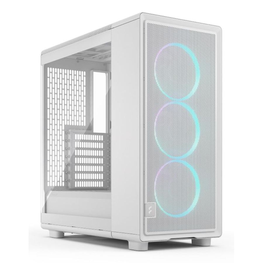 Fractal design epoch white tg rgb clear tint atx gaming gehäuse mesh seitenfenster