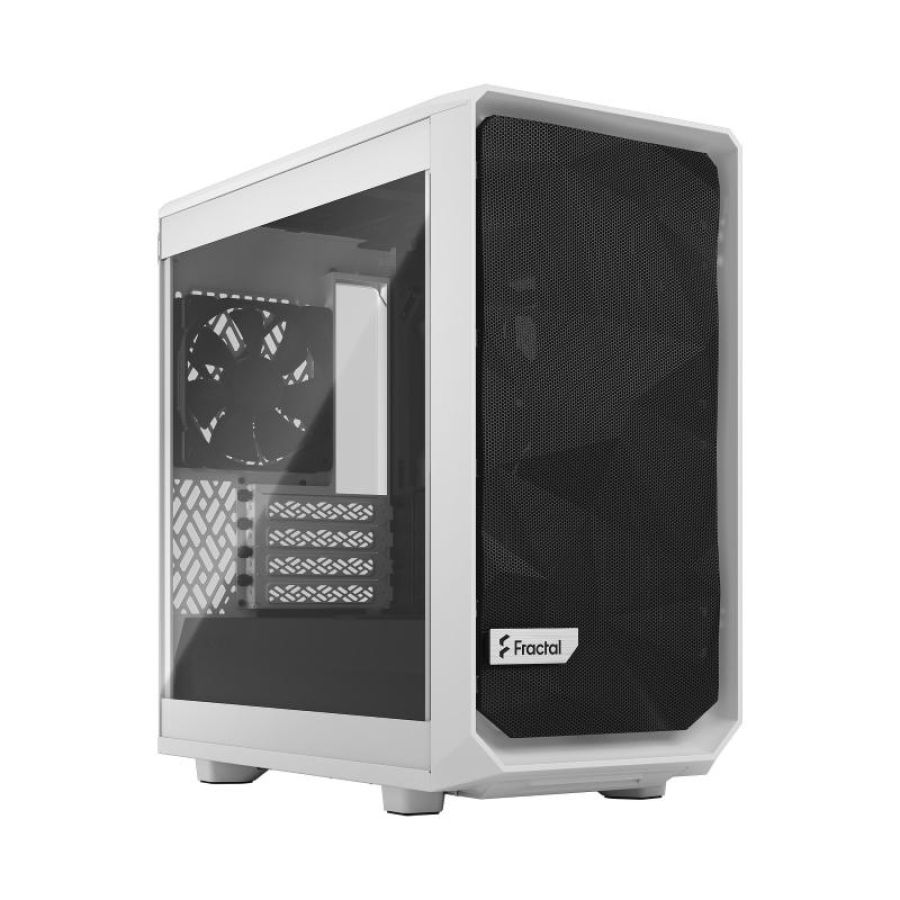 Fractal design meshify 2 mini gaming gehäuse white tg clear tint