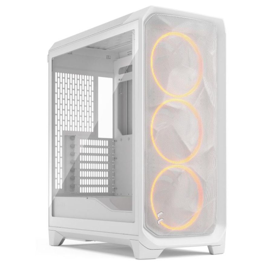 Fractal meshify 3 white rgb tg midi tower gaming gehäuse weiß