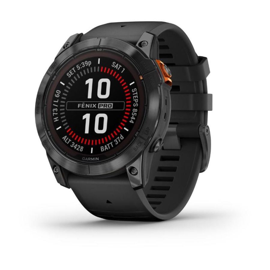 Garmin fenix 7x pro - solar edition multisport-smartwatch schwarz