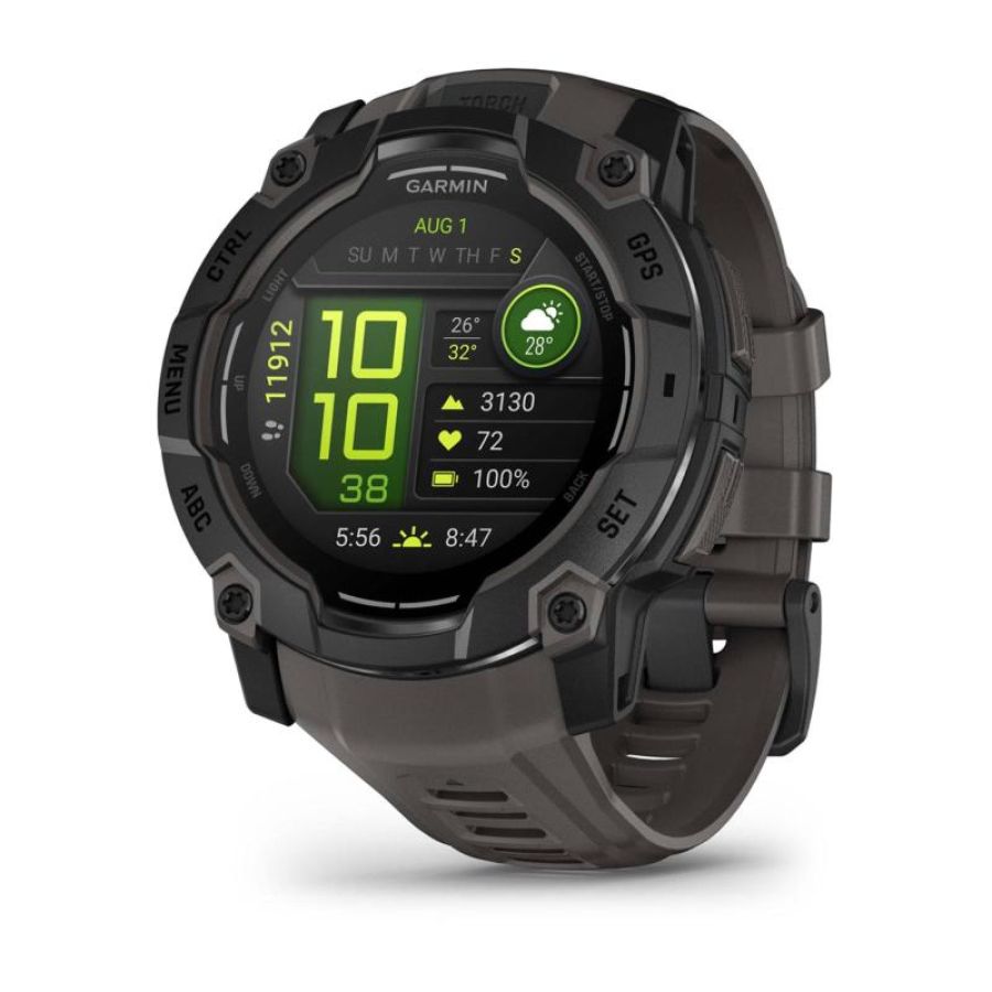 Garmin instinct 3 amoled schwarz 50mm multisport smartwatch