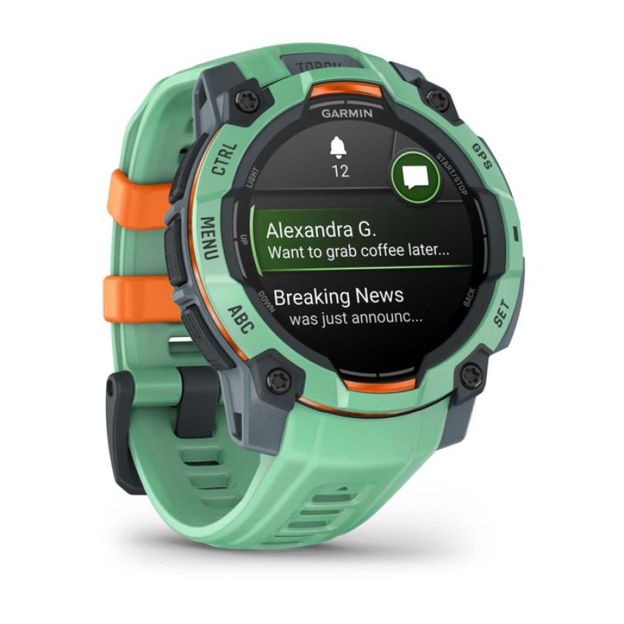 Garmin instinct 3 amoled twilight/ neo tropic 45mm multisport smartwatch
