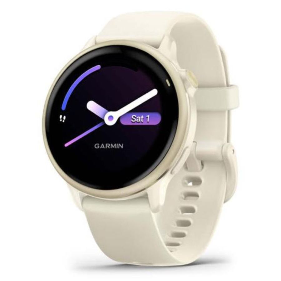 Garmin vivoactive® 6 bone/lunargold aluminium