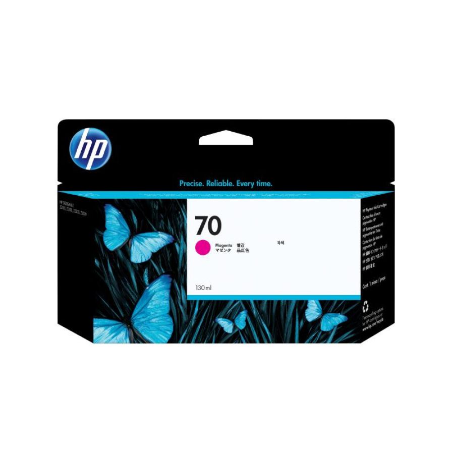 Hp cartuccia inchiostro magenta designjet 70, 130 ml