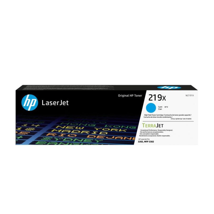 Hp cartuccia toner originale ad alta capacità laserjet 219x ciano