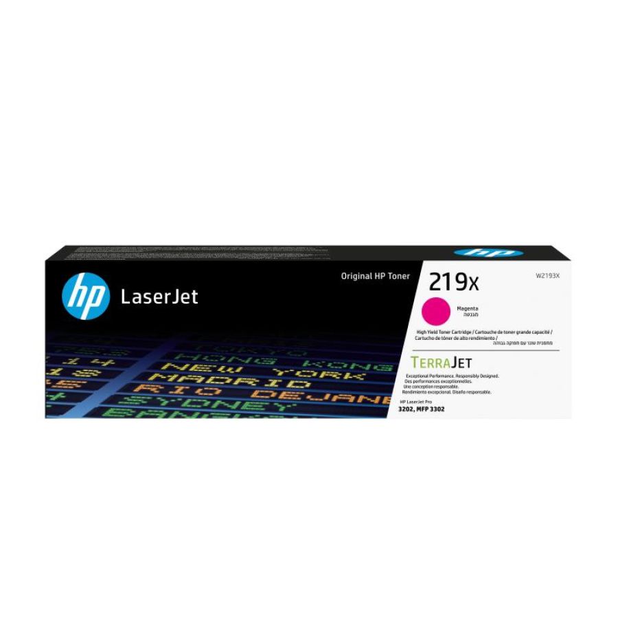 Hp cartuccia toner originale ad alta capacità laserjet 219x magenta
