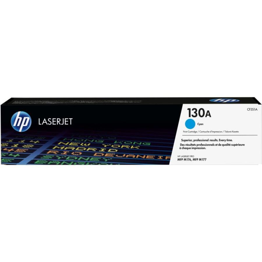 Hp cartuccia toner originale ciano laserjet 130a