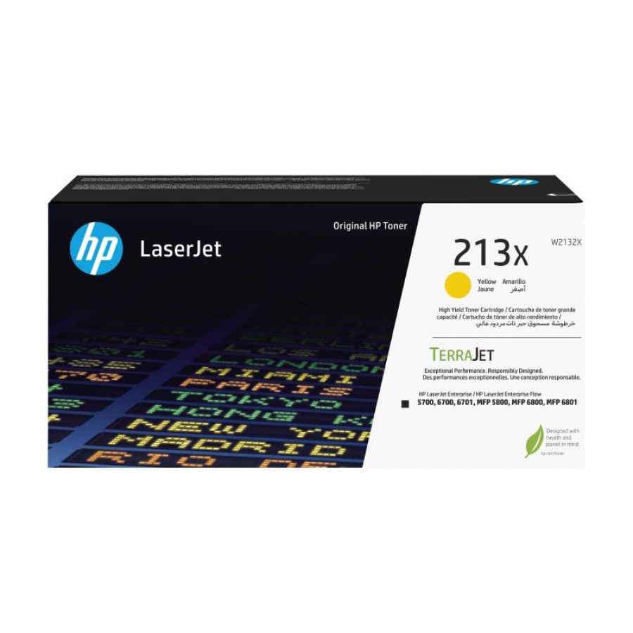 Hp cartuccia toner originale giallo ad alta capacità laserjet 213x