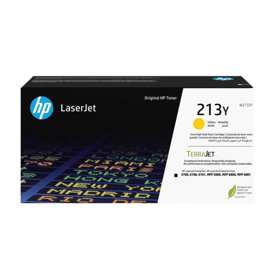 Hp cartuccia toner originale giallo ad altissima capacità laserjet 213y