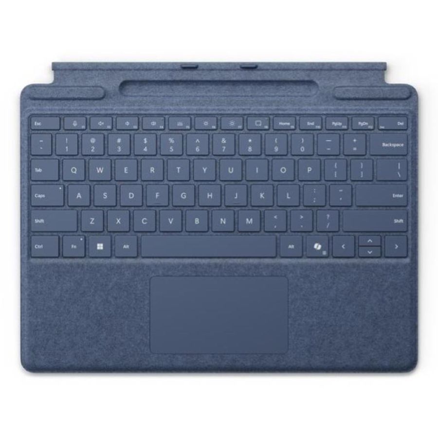 Microsoft surface pro keyboard mit stiftaufbewahrung saphir
