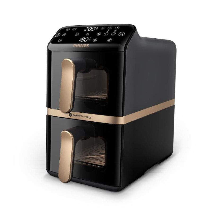 Philips ped friggitrice ad aria dualstacked 1ol con funzione verticale